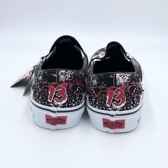 Vans House of Terror (Horror) Jason Voorhees FRIDAY THE 13TH Slip-On shoes Sz 11 - Picture 6 of 12